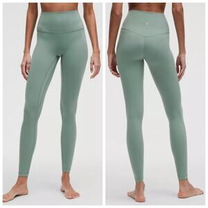 lululemon athletica Green Leggings crater blue